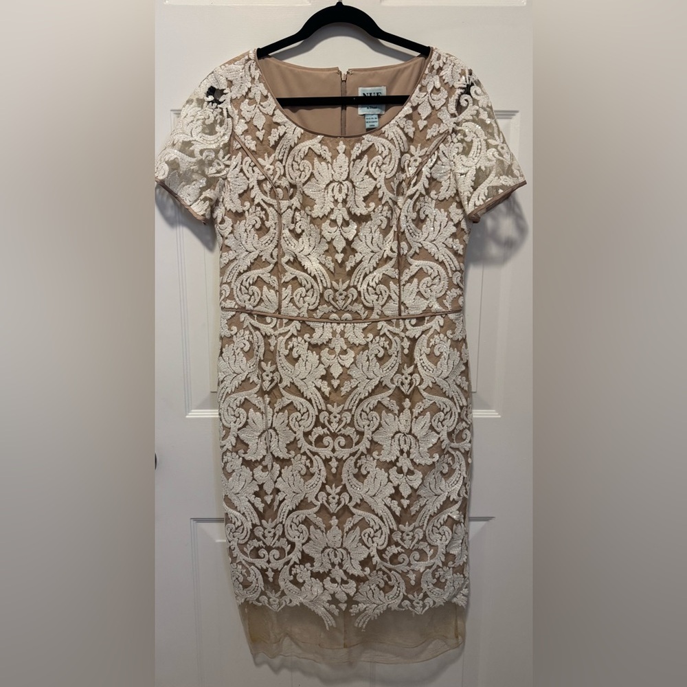 Nue by Shani White Sequin Dress